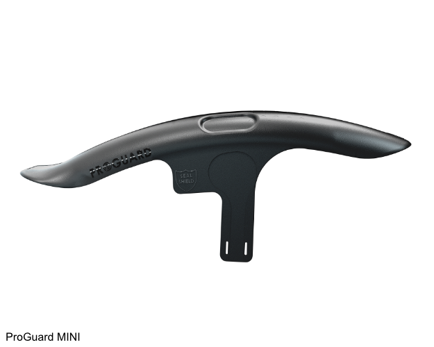 ProGuard Front Mini Plain Black - Verbeterd Spatbord Voor Meer Bandenspeling